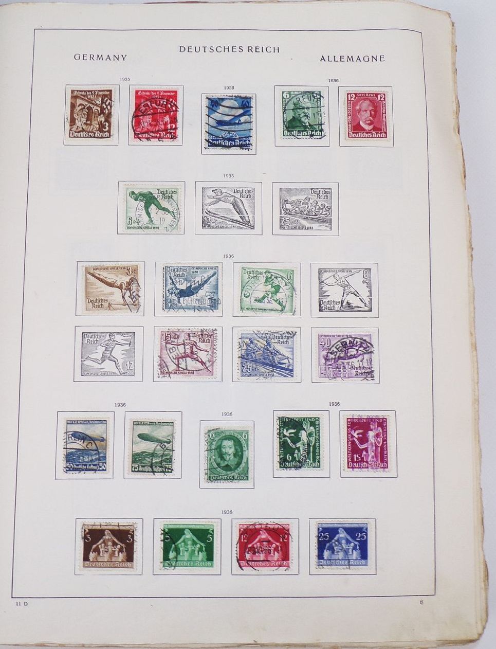 Uriges Schwaneberger Album Deutsches Reich Gebiete Europa Übersee 