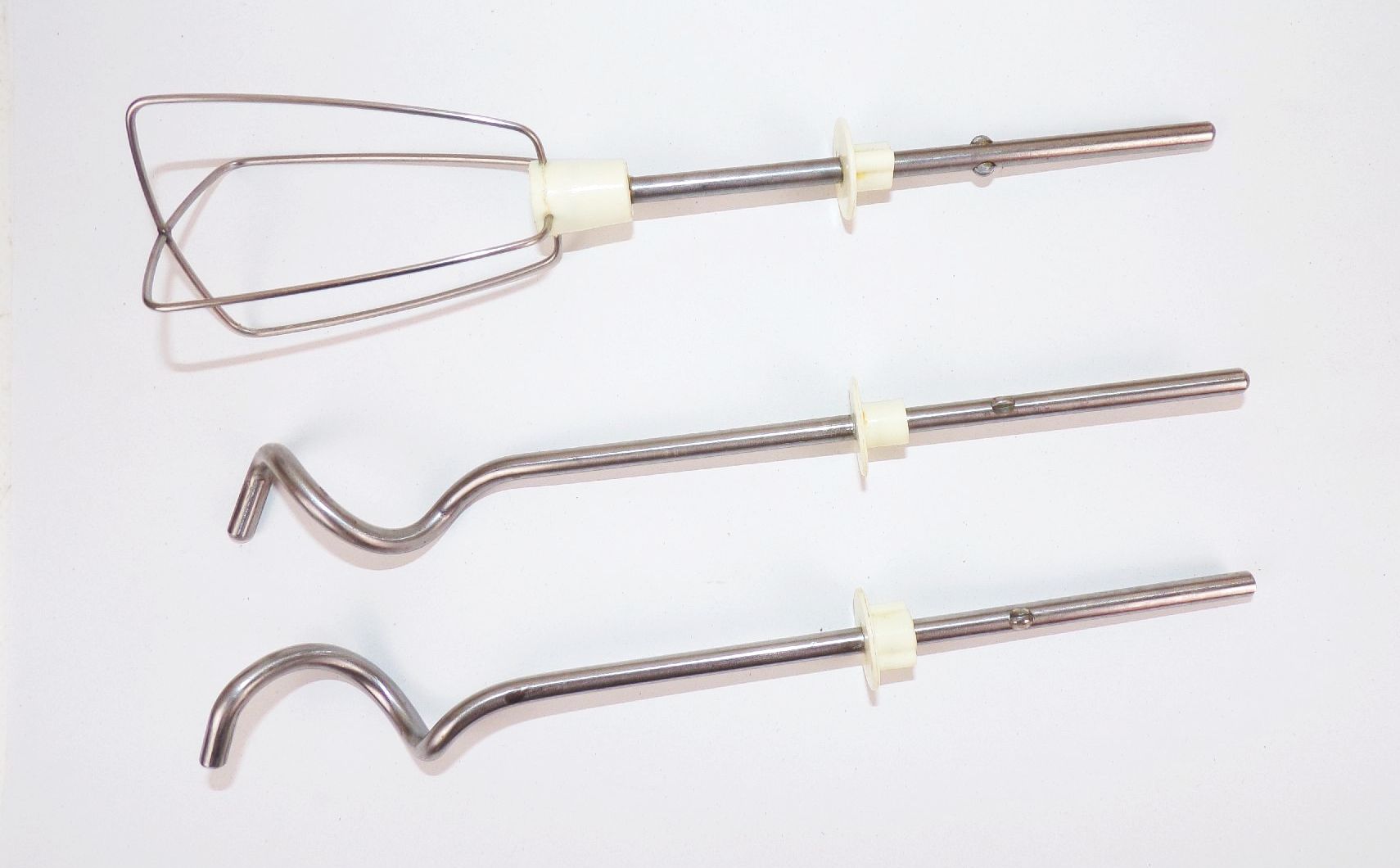 DDR 2 x Knethaken und 1 x Schneebesen für RG28 Mixer Handrührgerät 