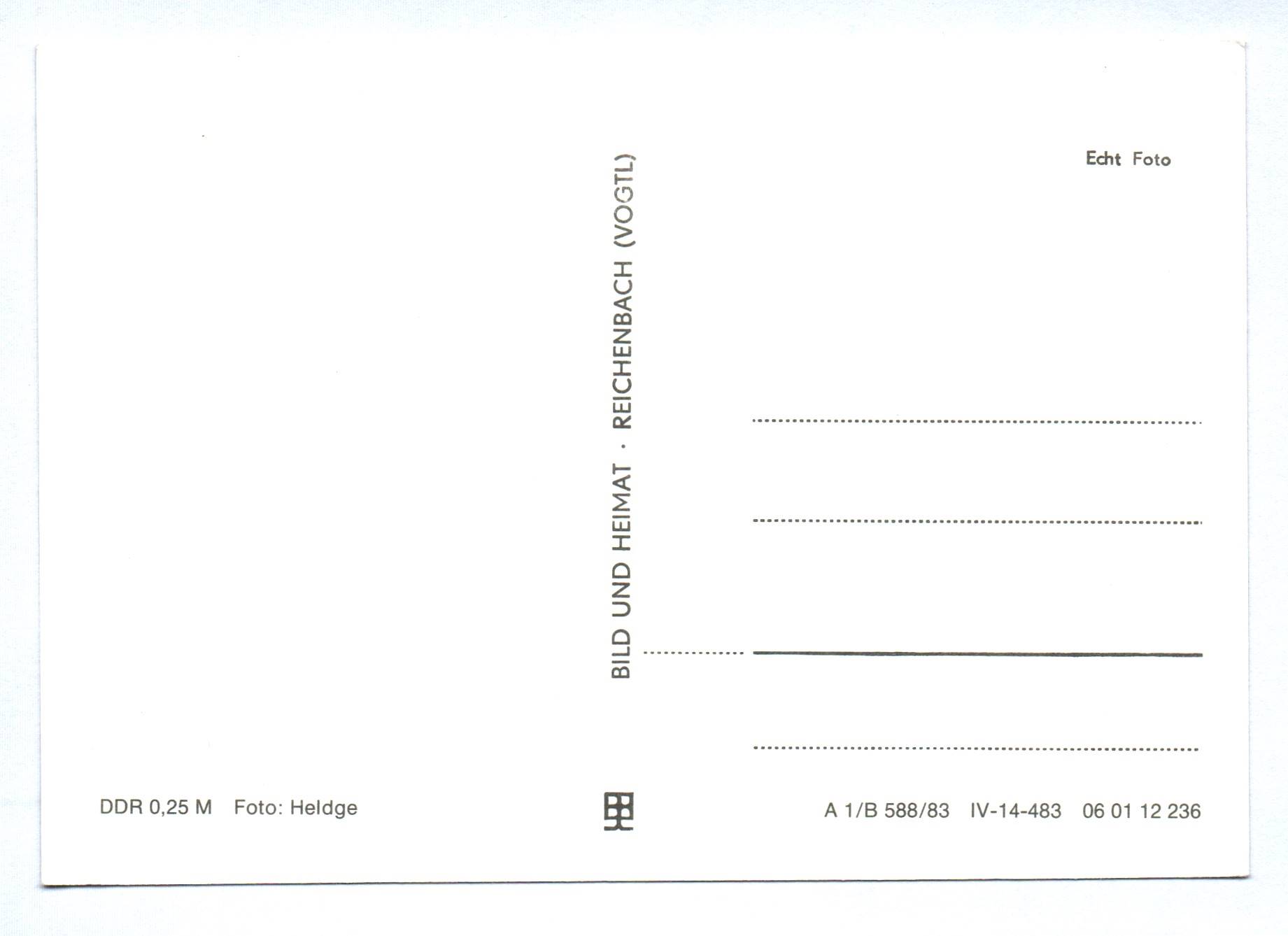 Dampflok 99 4632 Gruß von der Insel Rügen 1983