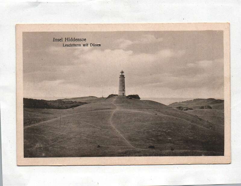 Ak Insel Hiddensoe Leuchtturm mit Dünen