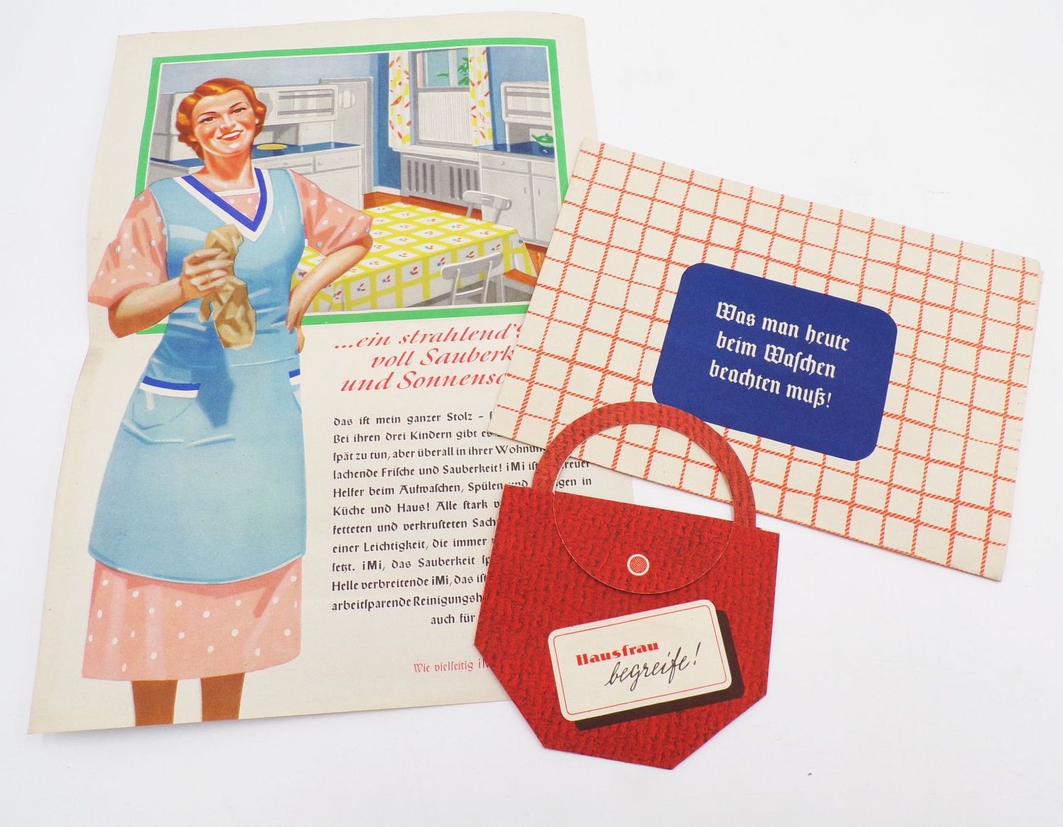 Alte Persil Imi Henko Waschmittel Reklame Prospekt 1938 Papierwerbung