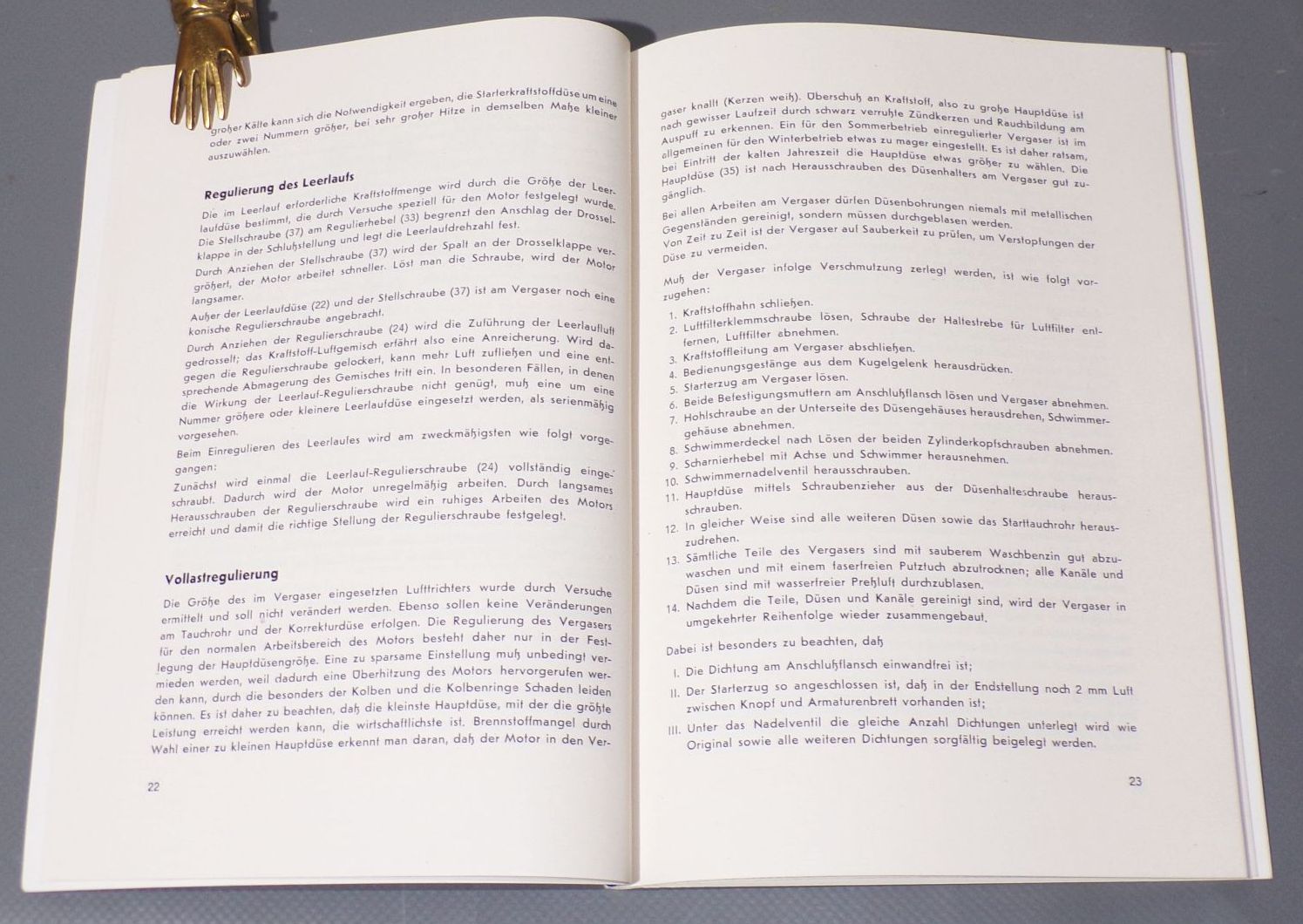 Kleintransporter V901 2 Betriebsanleitung Barkas Framo 1960