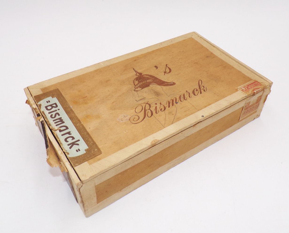 Alte Zigarrenkiste Bismarck um 1935 Alte Zigarrenkiste Bismarck um 1935
