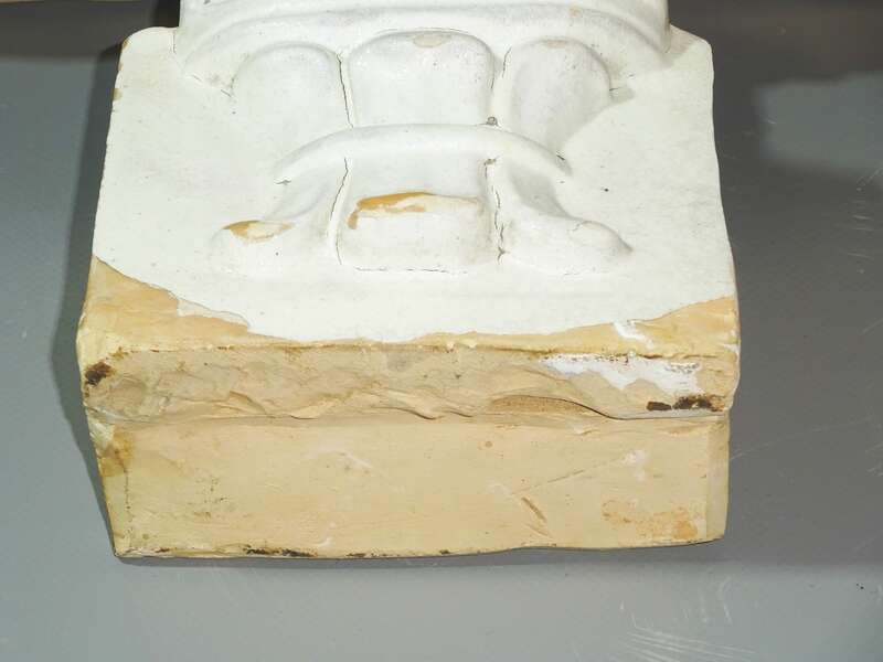 Alte Ofenkrone Adler Ofenausatz Kachelofen Weiss 