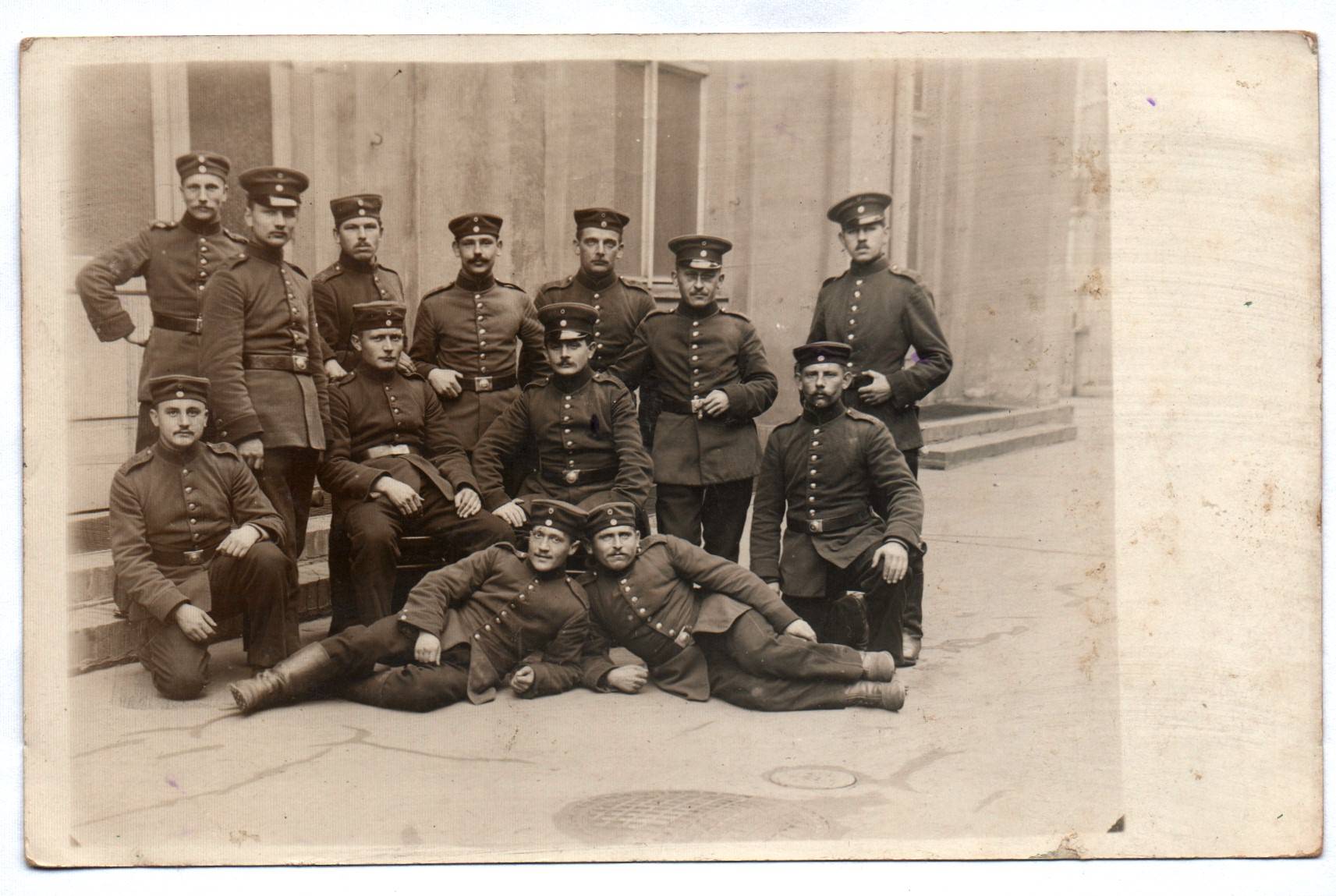 Feldpost Ak Leipzig Lindenau 1 Wk 1914 Soldatengruppe