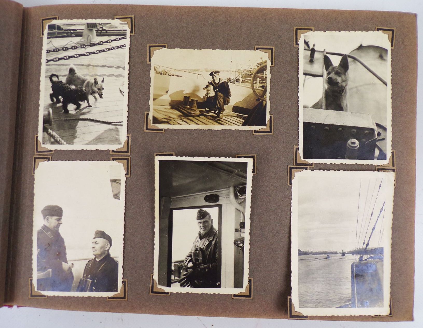 Marine Fotoalbum 2 Wk Schiffe Libau Norwegen Fjorde Matrosen WW2