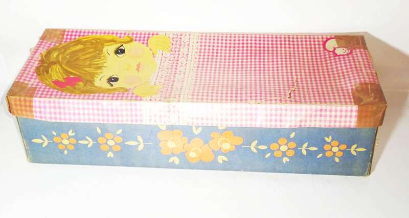 DDR Puppe Pummel Babypuppe 1971 mit OVP und Kleidung 