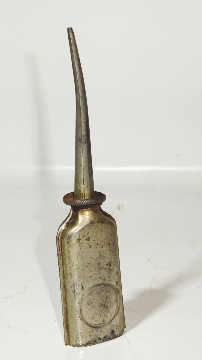 Alte Ölflasche Ölfläschchen Ölkanne Nähmaschine Feinmechaniker 