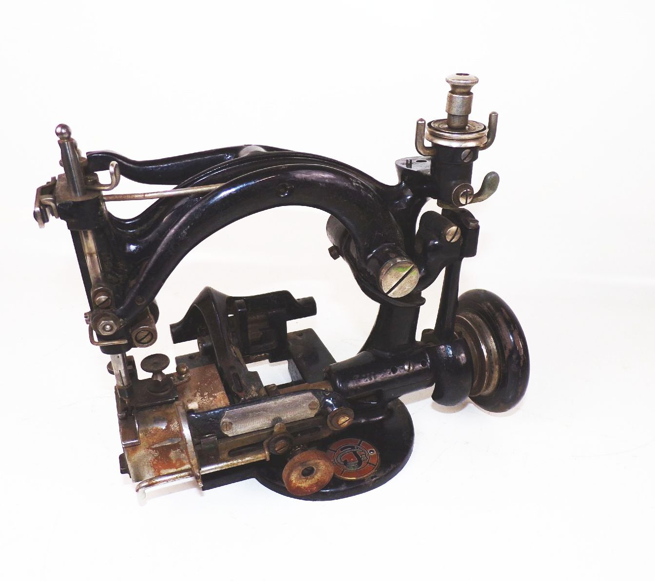 Alte Nähmaschine Hutnähmaschine Hutmacher GJ Werkzeug Antik 