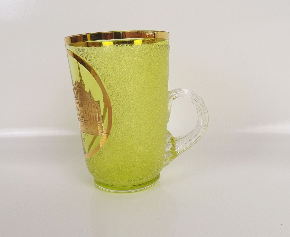 Altes Andenkenglas Flinsberg Schlesien um 1900 Altes Andenkenglas Flinsberg Schlesien um 1900