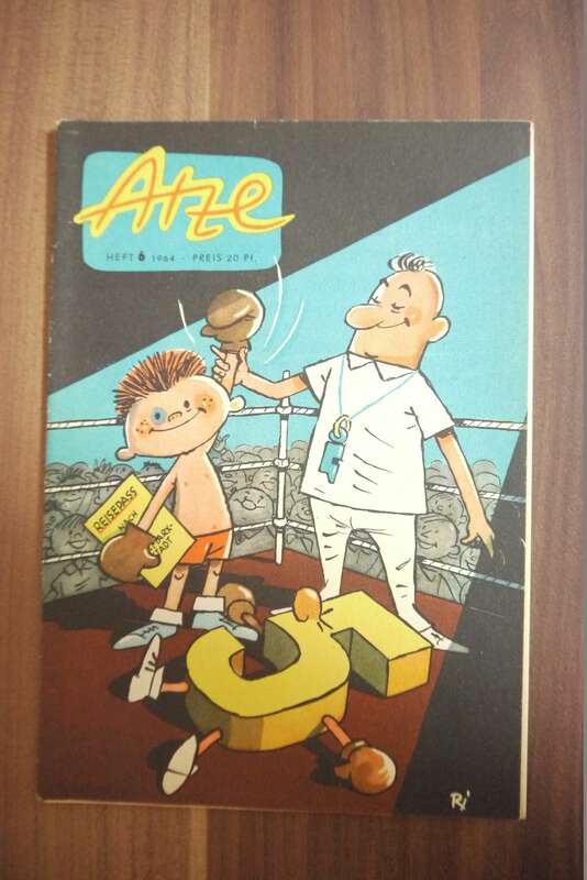 Atze 1964 Kinder Comic DDR Heft 6 An meinen Lehrer