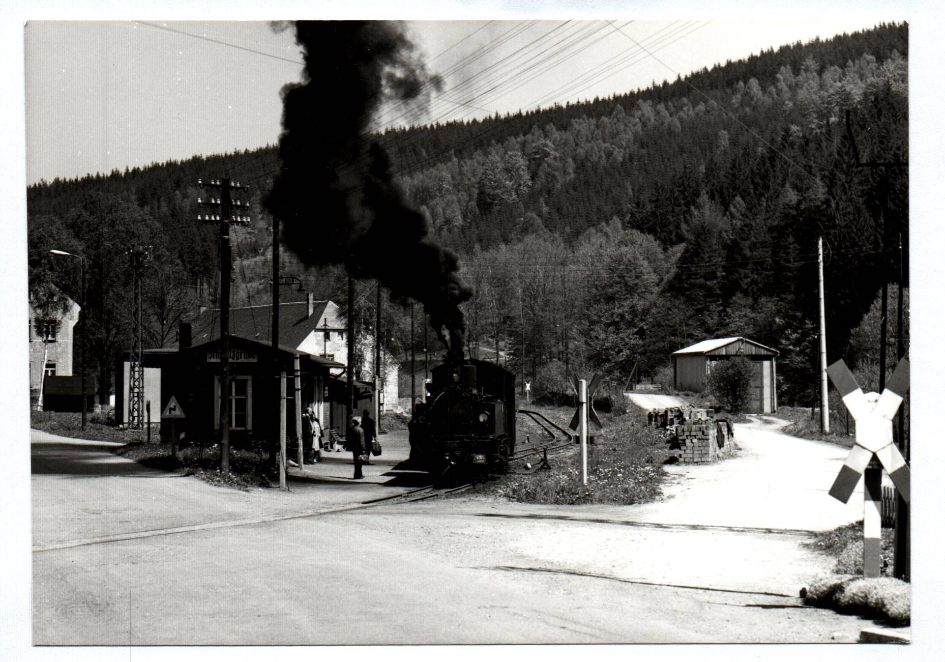 Altes Eisenbahn Foto Jöhstadt Dampflok