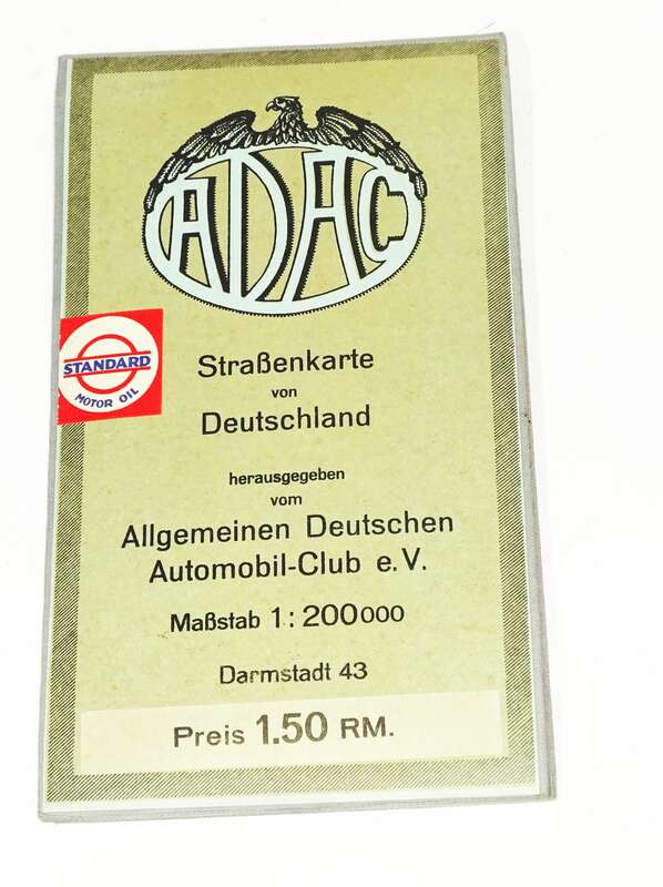 ADAC Straßenkarte Darmstadt 43 Leinen Landkarte Mittelbach