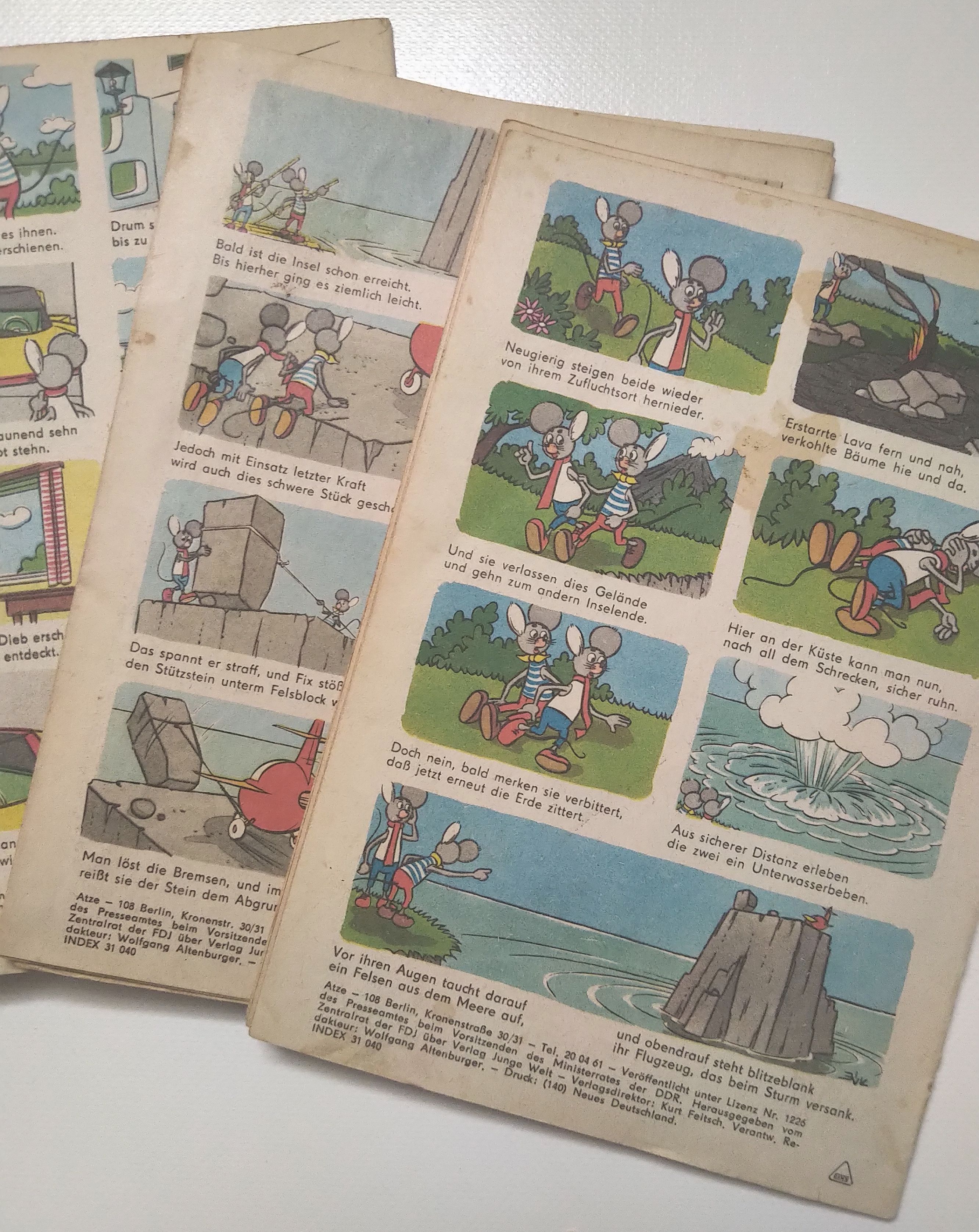 Jahrgang Atze 12 Hefte Kinder Comic DDR 1968 Jahrgang Atze 12 Hefte Kinder Comic DDR 1968