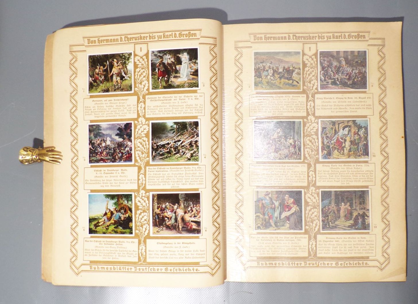 Ruhmesblätter Deutscher Geschichte Sammelbilderalbum Eckstein Dresden