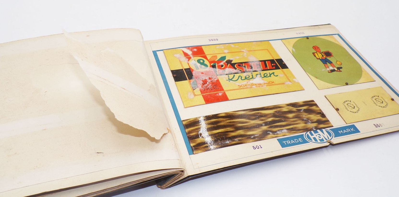 Musterbuch für Blechdosen Reklame Sammler Vintage Musterbuch für Blechdosen Reklame Sammler Vintage