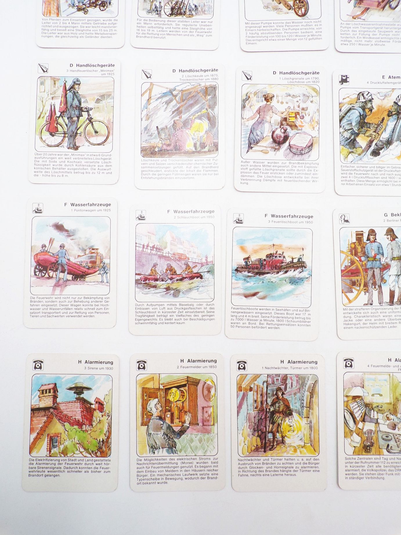 Altes DDR Kartenspiel Feuerwehr Technik gestern und heute 1984 Pössneck Altes DDR Kartenspiel Feuerwehr Technik gestern und heute 1984 Pössneck