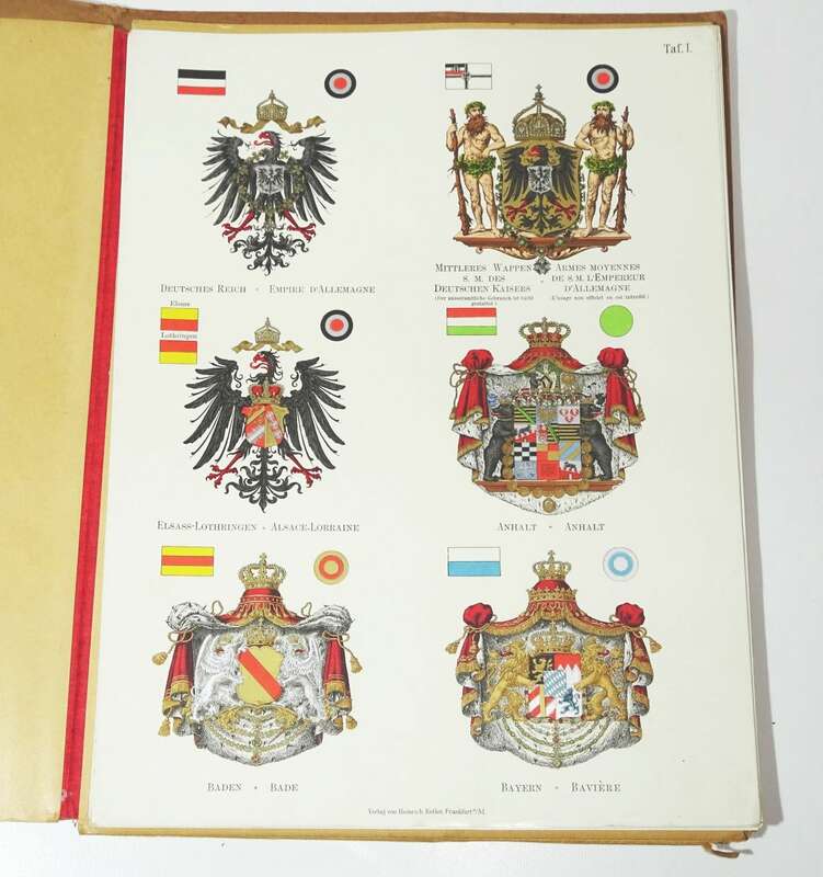 Die Staatswappen der bekanntesten Länder der Erde 1895 von Rosenfeld Heraldik