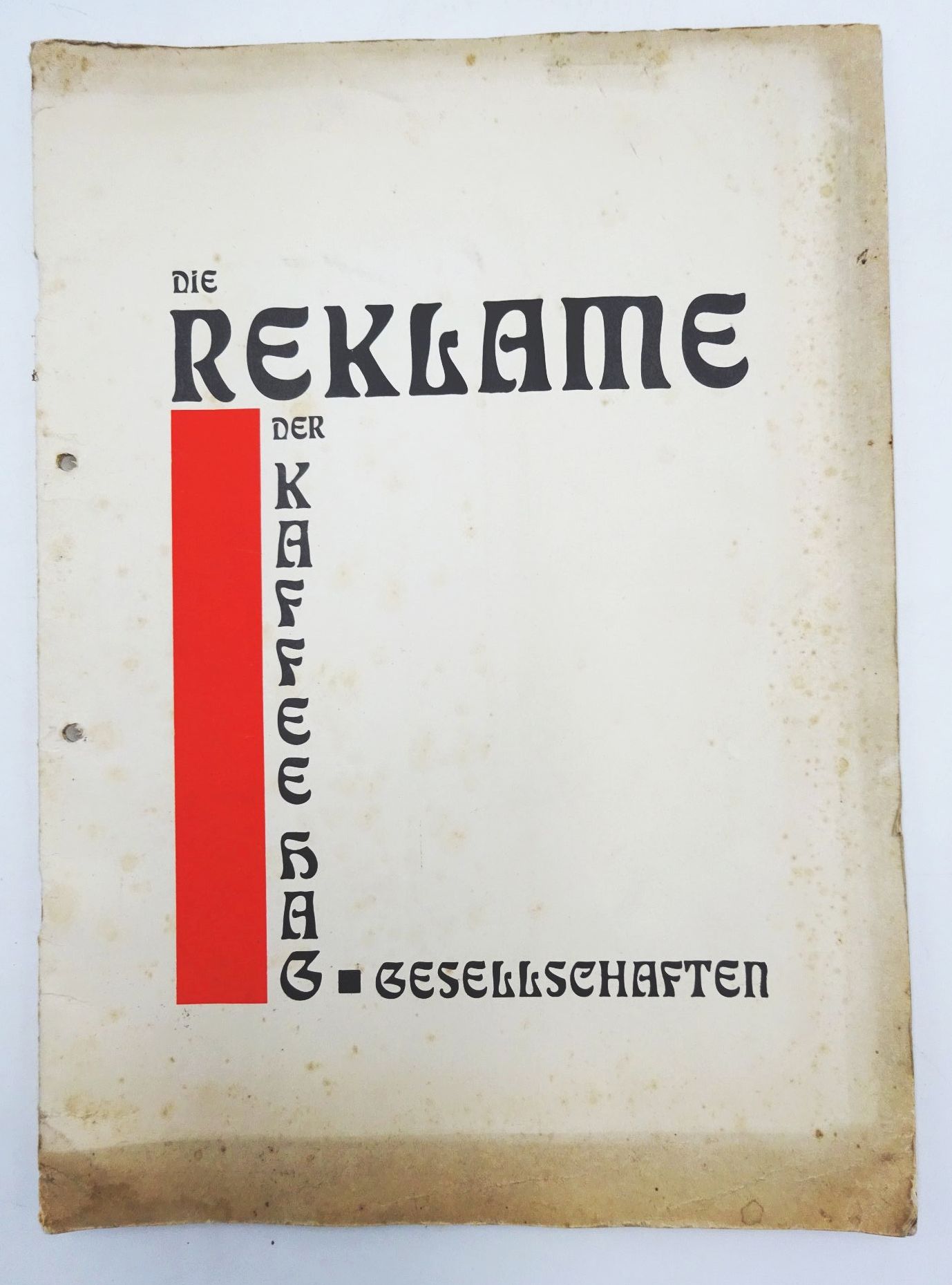 Die Reklame der Kaffee Hag Gesellschaft 1928 