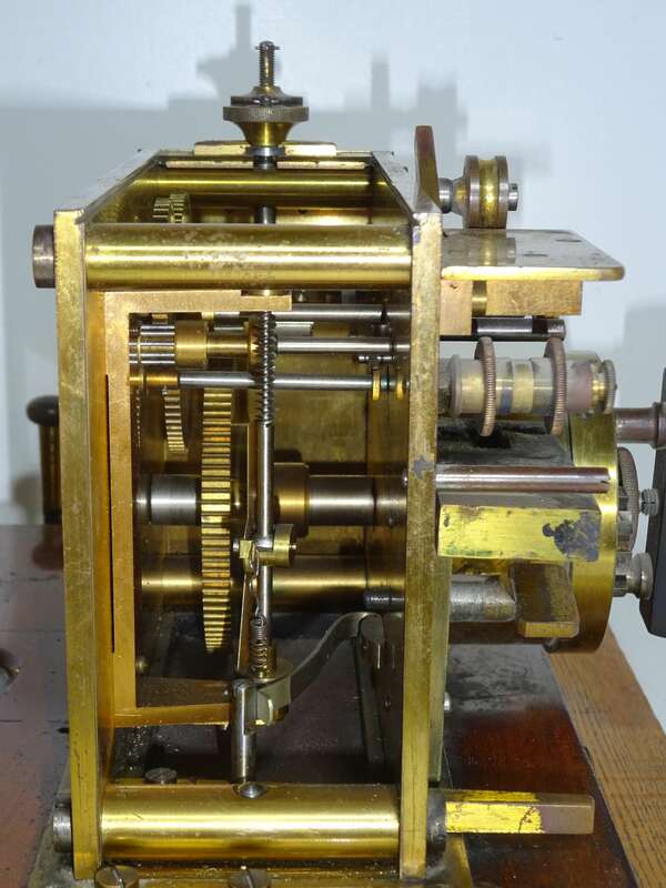 Morsetelegraph W Gurlt Berlin um 1880 Morseapparat Morsegerät Schreibtelegraph 