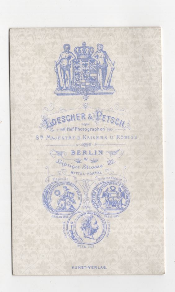 CDV Foto Oberst Uniform um 1870 Berlin