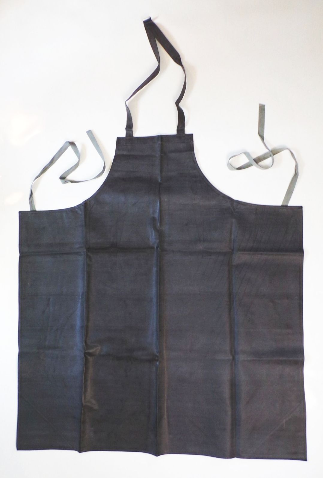 Alte Gummi Schürze Arbeitsschutz Grau DDR Vintage Alte Gummi Schürze Arbeitsschutz Grau DDR Vintage