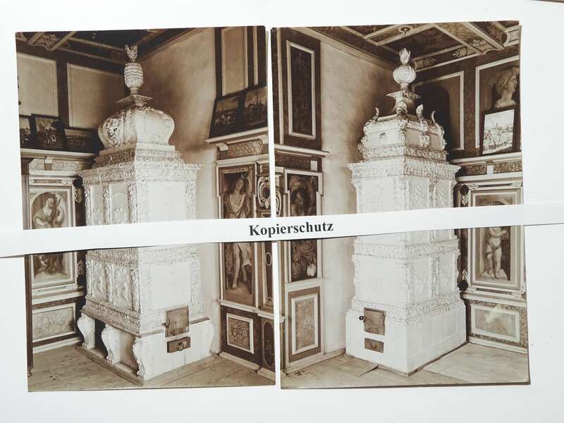 Foto Konvolut Radebeul 1908 Hoflössnitz Ofen Innenansichten