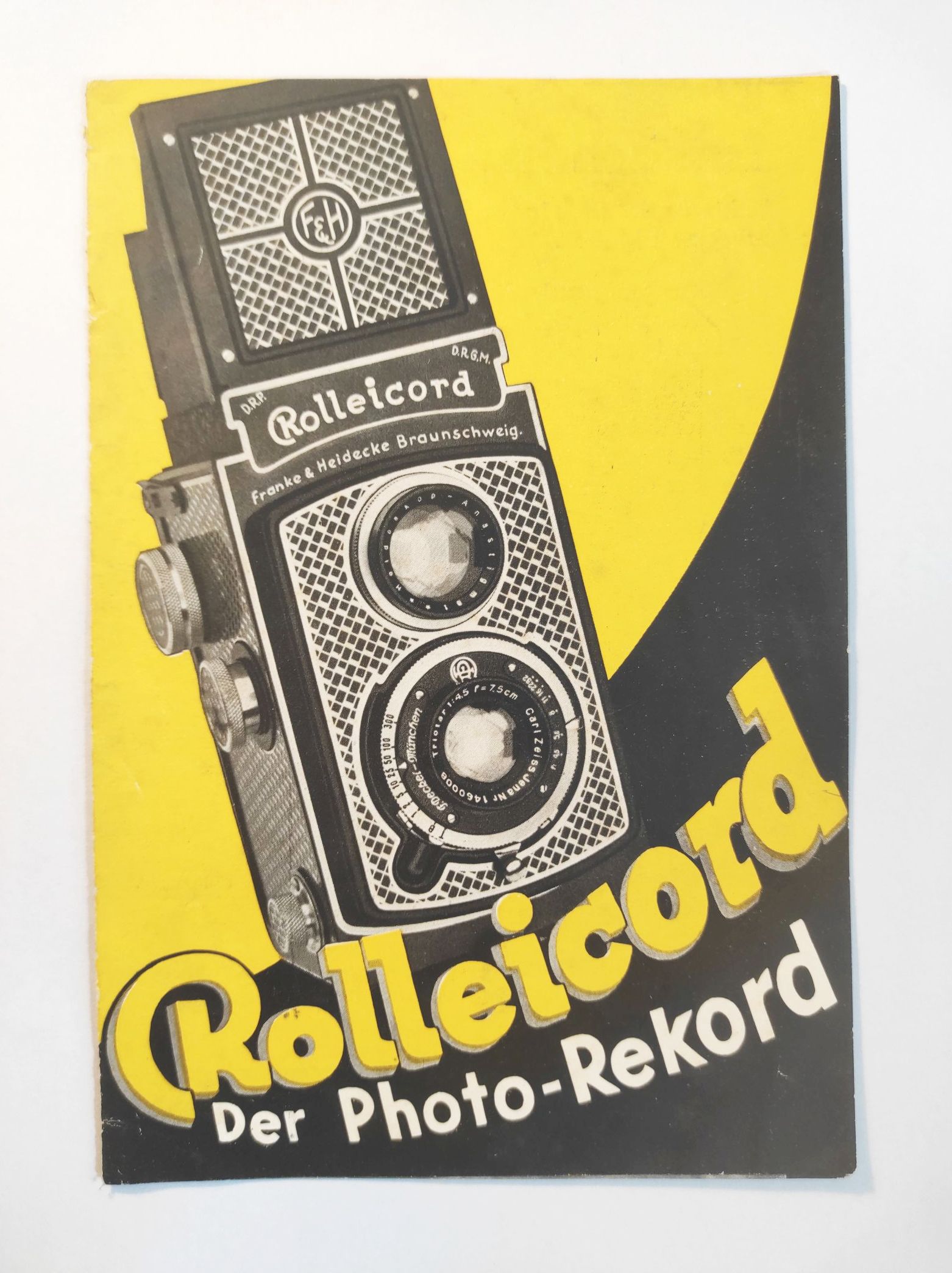 Rolleicord Der Photo Rekord alter Kamera Prospekt