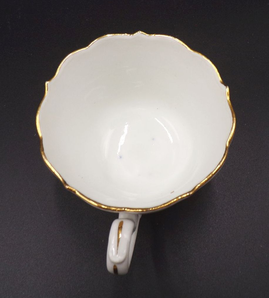 Altes Meissen Porzellan Gedeck 3teilig gelbes Krokus Altes Meissen Porzellan Gedeck 3teilig gelbes Krokus