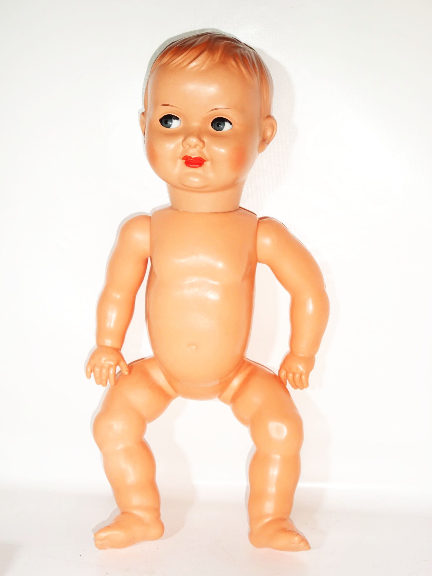 DDR Puppe Pummel Babypuppe 1971 mit OVP und Kleidung 