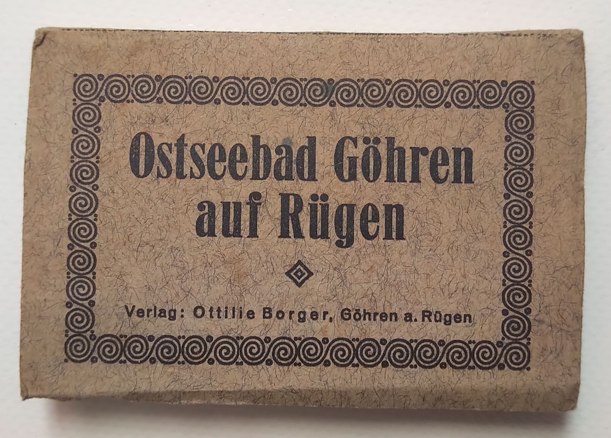 Leporello Ostseebad Göhren auf Rügen Südstrand mit Fischerhütte