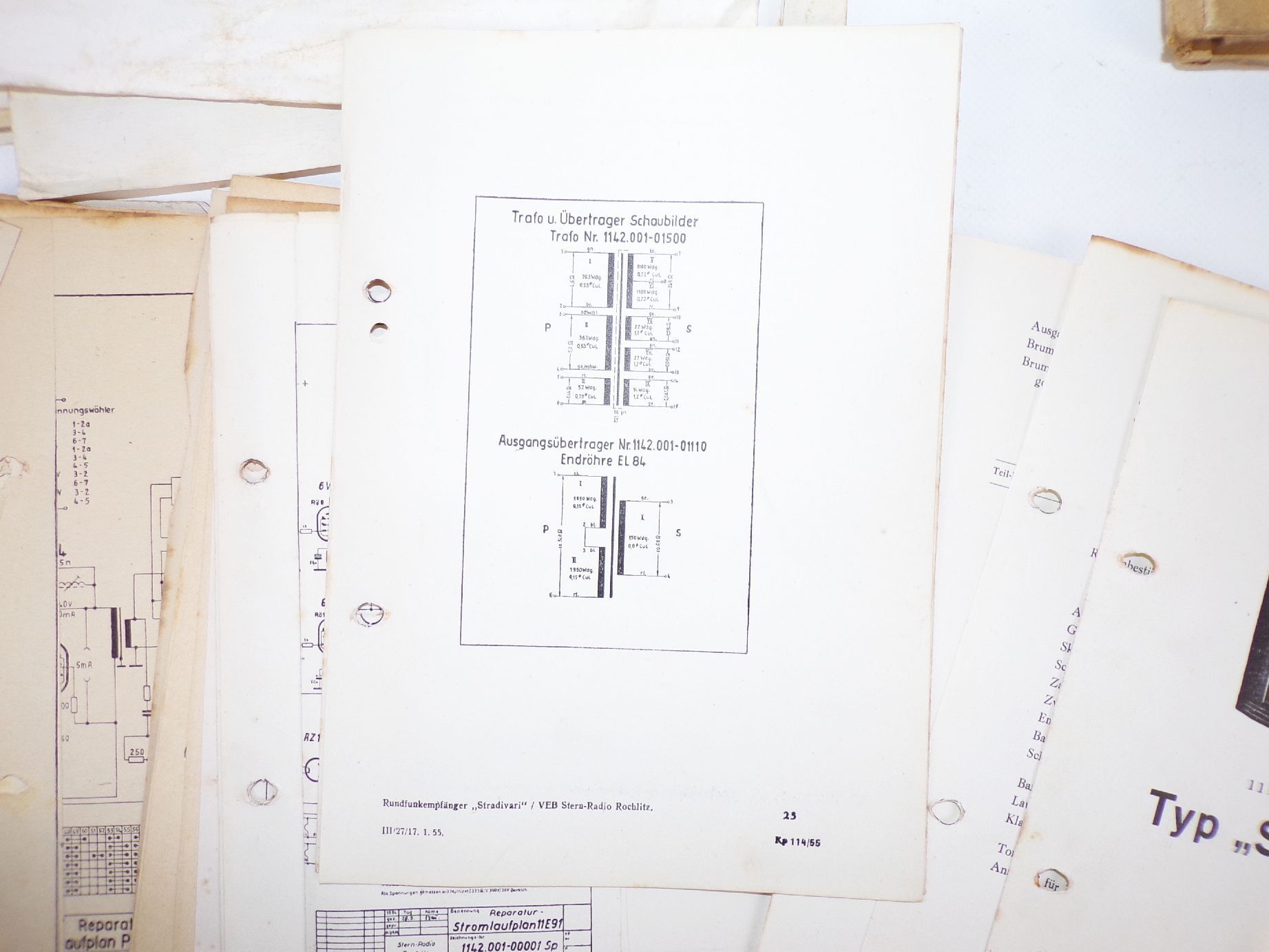 Konvolut Schaltbilder Schalttafeln Rafena Fernseher DDR RFT Gleichrichter 