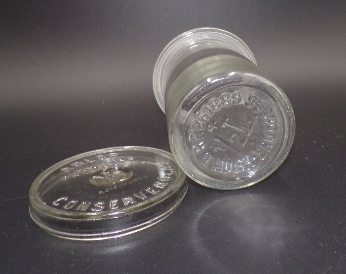 Altes Adler Progress Einmachglas Vorratsglas Konservierungsglas 