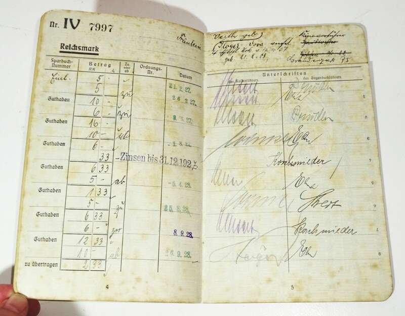 Sparkassenbuch Breslau Schlesien Wroclaw 4 Stück vor 1945