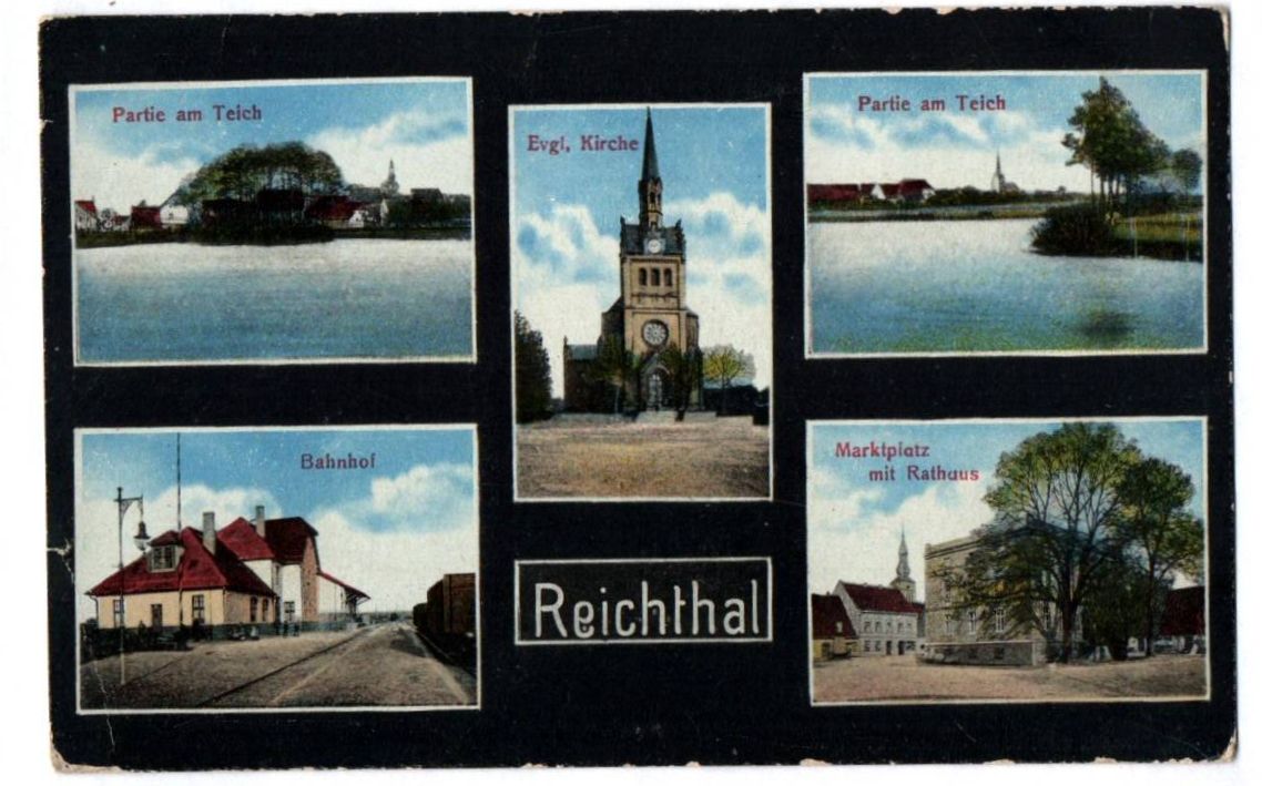 Ak Reichthal Schlesien Mehrbild um 1920 Rychtal Großpolen 
