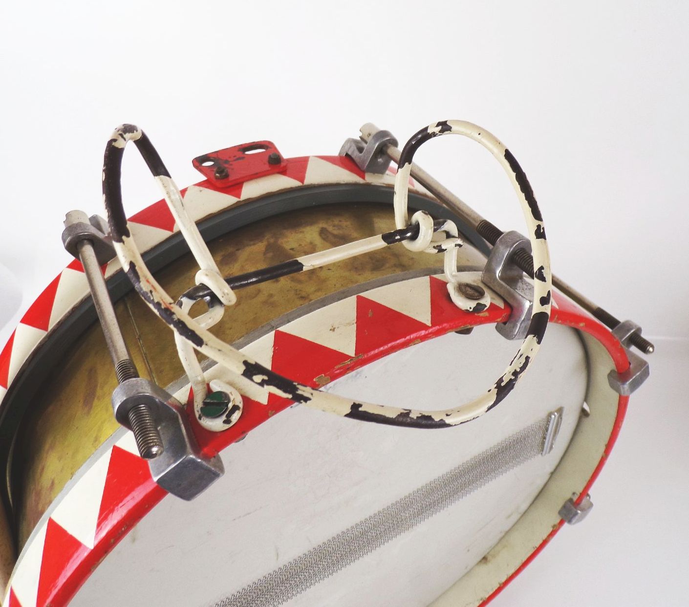 Alte Marschtrommel mit Zubehör Trommel 