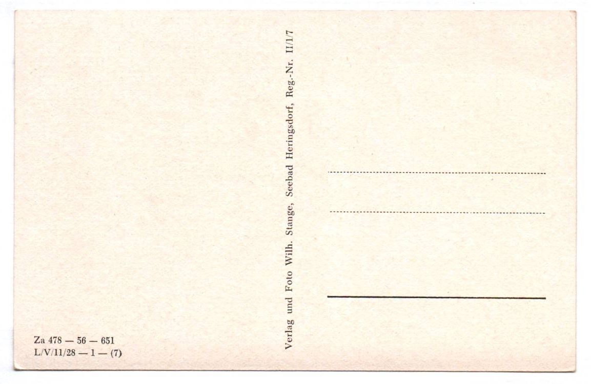 Alte Postkarte Seebad Ahlbeck Seestraße 1956