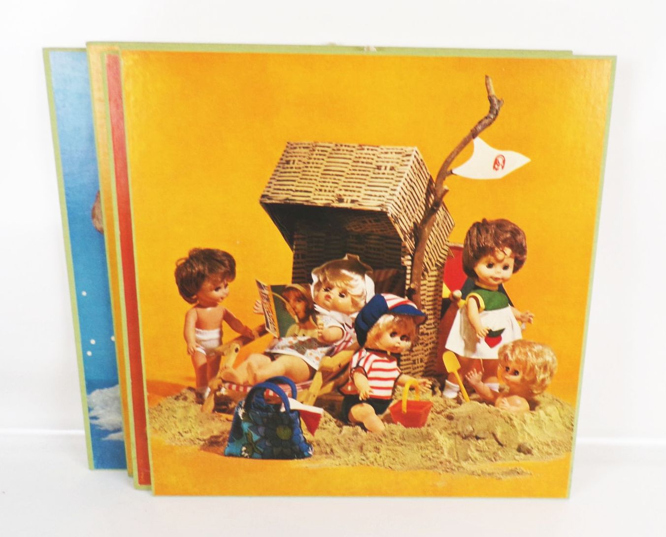 Sonneberger Puppen DDR Bildtafeln 12 Stück Kinderkarten Museum Deko