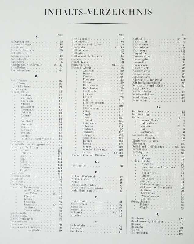 Katalog Meyer Hildesheim Kurzwaren Schreibwaren Bürsten 1930er 