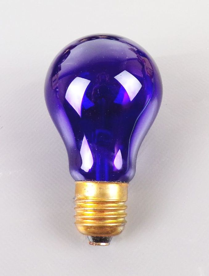 Alte Glühleuchte BGW E27 Blau DDR um 1960 70er Retro Birne Alte Glühleuchte BGW E27 Blau DDR um 1960 70er Retro Birne