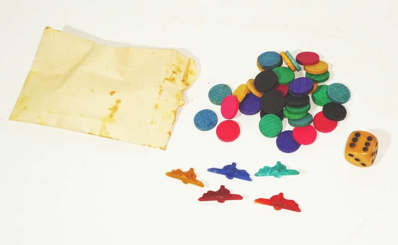 Altes RUHA Brettspiel Ahoi Saale Abwärts 1959 DDR 