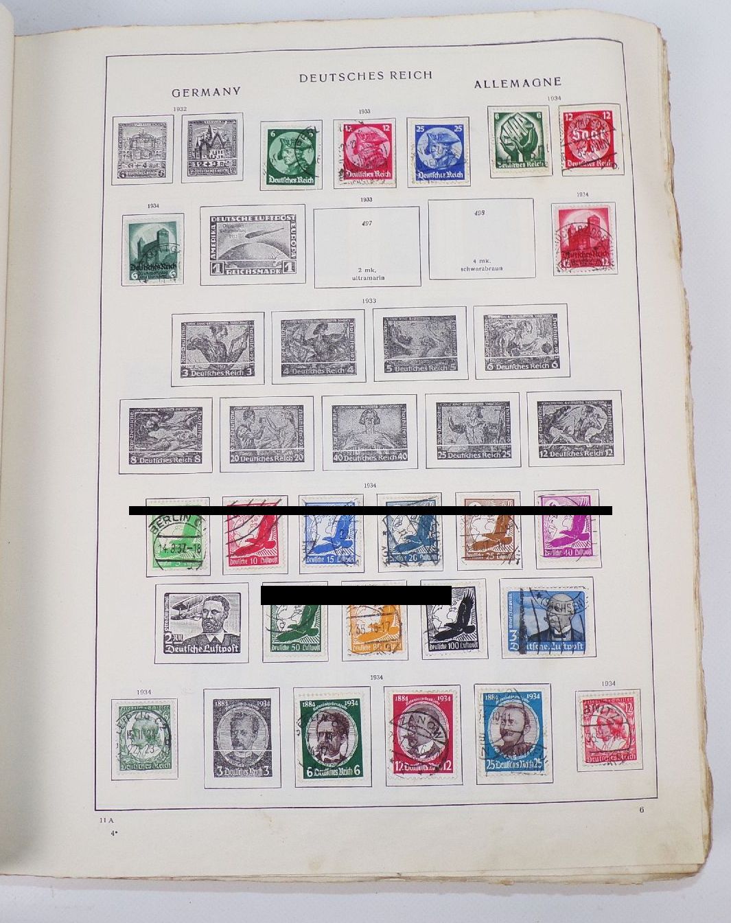 Uriges Schwaneberger Album Deutsches Reich Gebiete Europa Übersee 