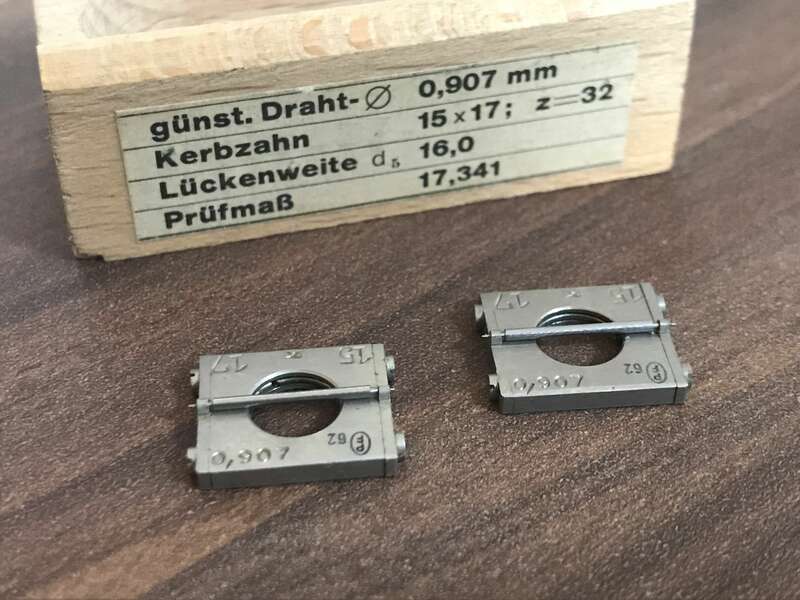 Kurzmessdraht DDR Halter Gewinde Gewindemessdraht Paar 0,577mm bis 2,046mm