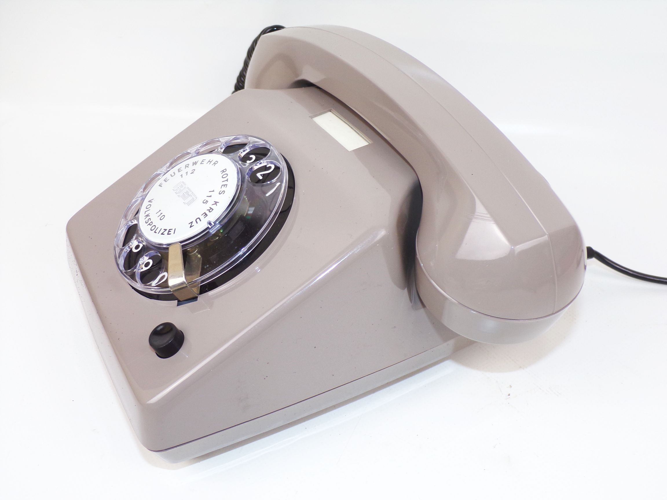 Wählenscheiben Telefon DDR Volkspolizei Rot Kreuz Feuerwehr 