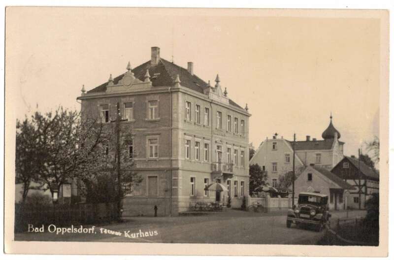 Foto Ak Bad Oppelsdorf Kurhaus Schlesien 1933