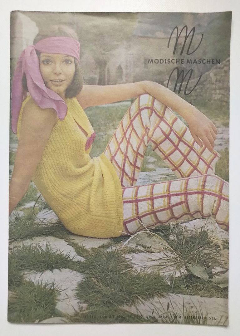 DDR Modezeitschrift Modische Maschen Nr 1 mit Schnittmuster 1970