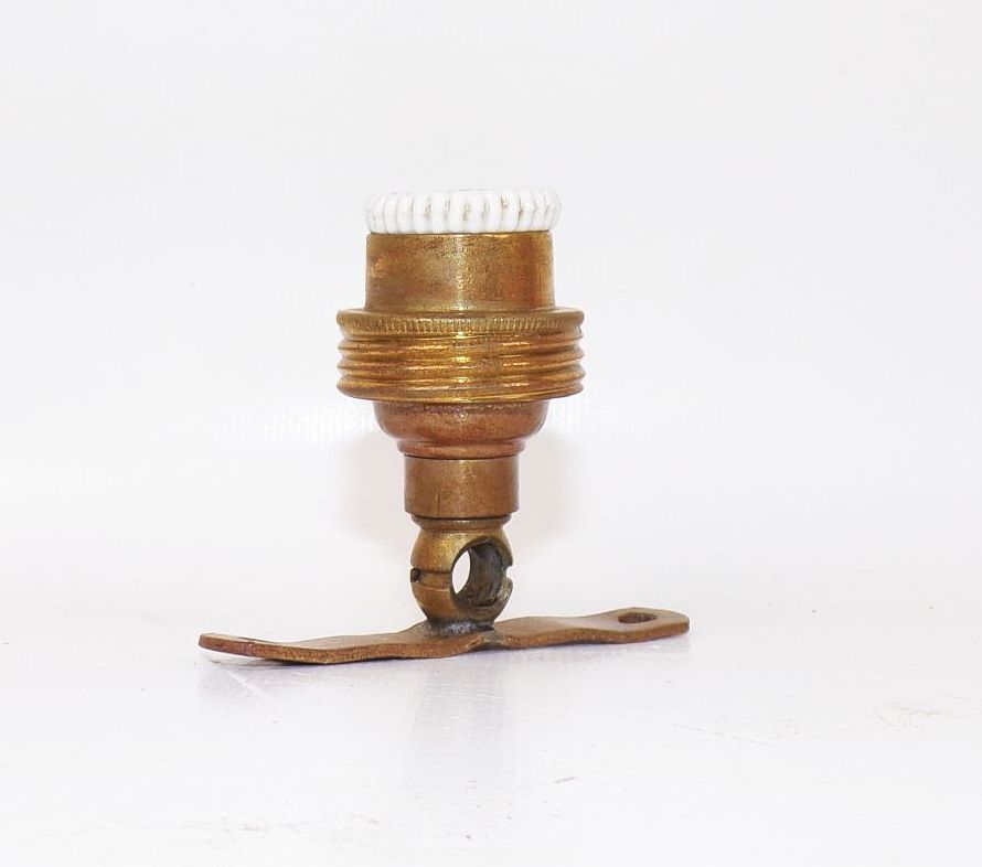 Alte Messing Lampenfassung E14 Beleuchtung Lampensockel