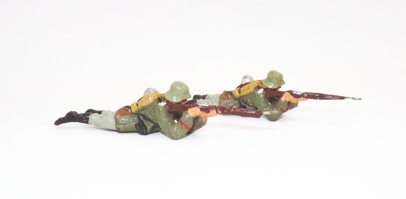 Konvolut Elastolin Soldaten Schützen 2 Wk WW2 Massefiguren Konvolut Elastolin Soldaten Schützen 2 Wk WW2 Massefiguren