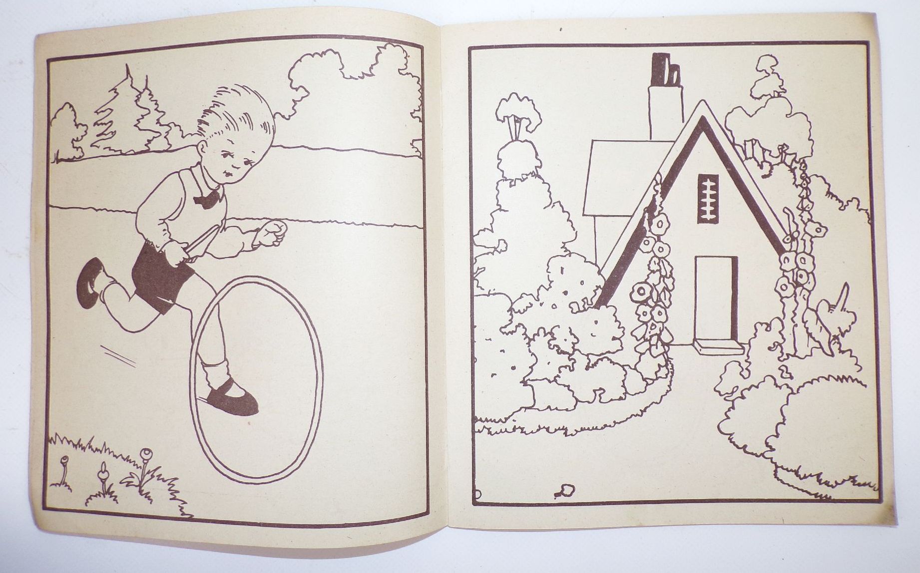 Altes Malbuch Bauer Landwirtschaft 