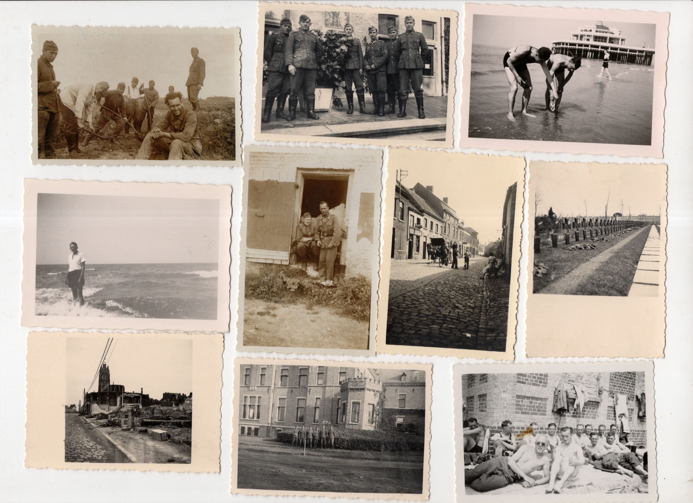 Konvolut Fotos 2 Weltkrieg Soldaten Meer wohl Belgien Nordsee 67 Stück Konvolut Fotos 2 Weltkrieg Soldaten Meer wohl Belgien Nordsee 67 Stück